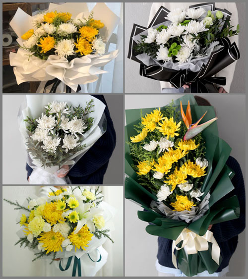 安徽阜阳市临泉县黄岭镇白事花束代送
